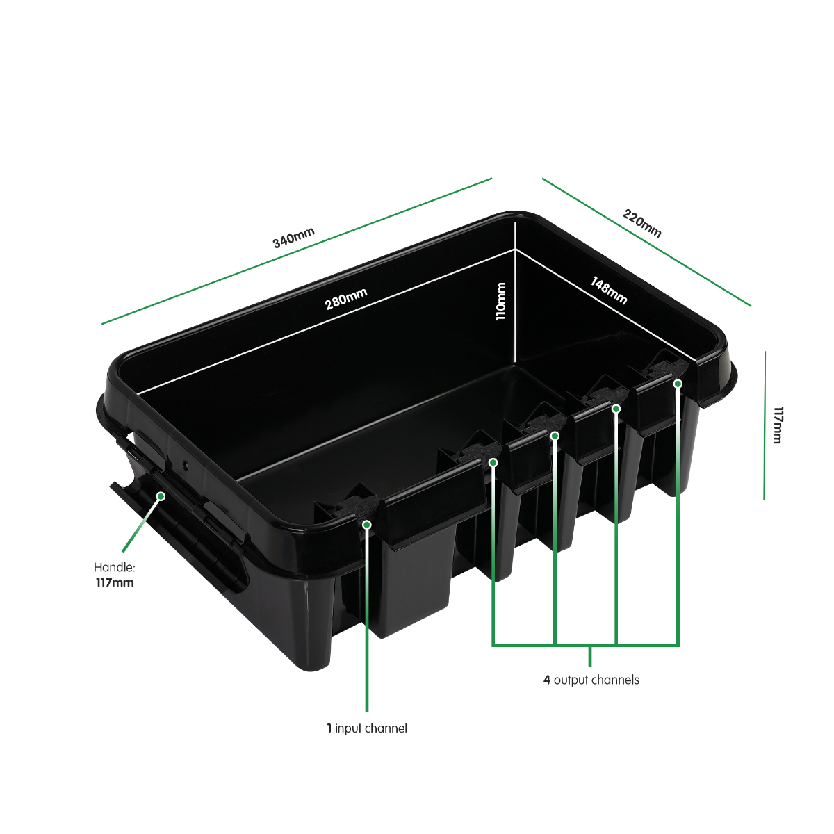 Dribox Weatherproof Connection Box + Dimensions