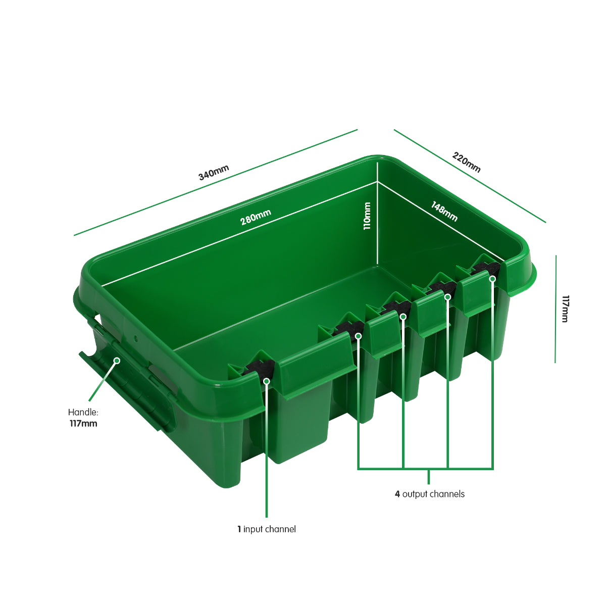 Dribox Weatherproof Connection Box - Dimensions