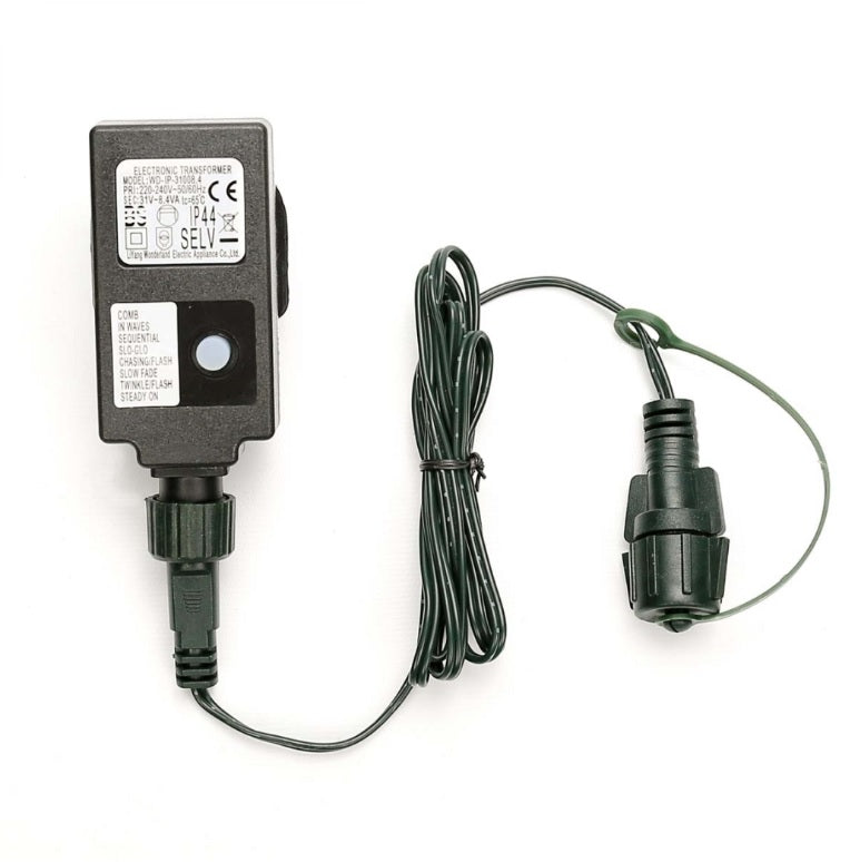 Small Transformer, UK Plug, Green Cable