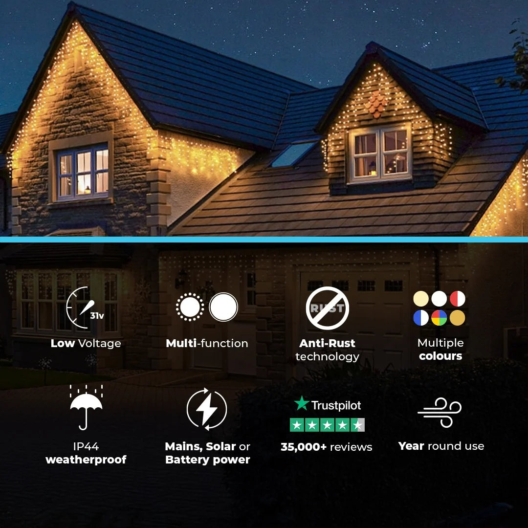 ConnectGo Low Voltage (31v) Icicle Light Features