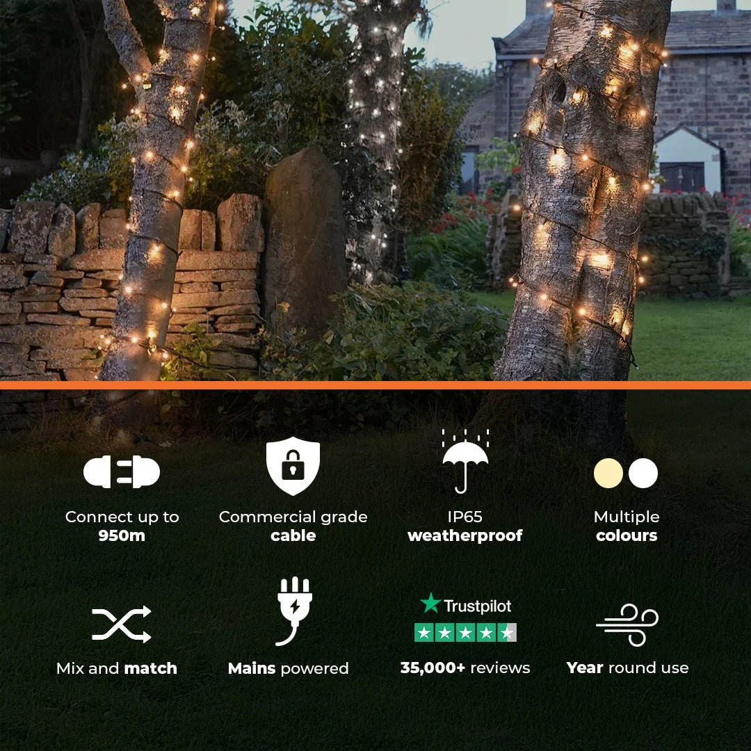 ConnectPro Outdoor LED String Lights Features