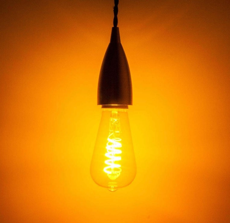 E27 4W Yellow LED Filament Style Light Bulb