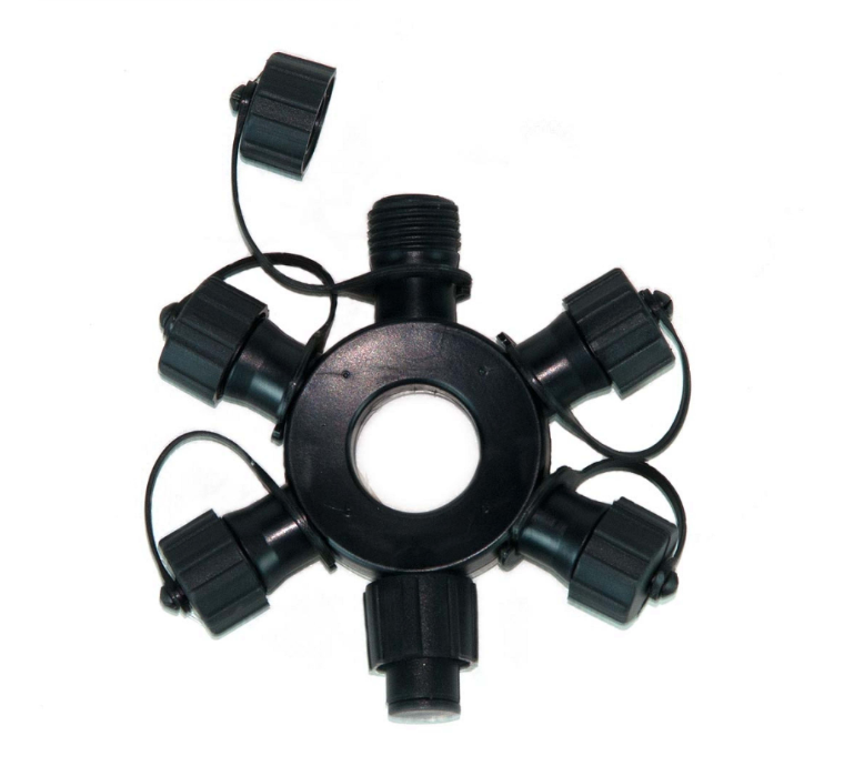 Black 5 Port Festoon Connector