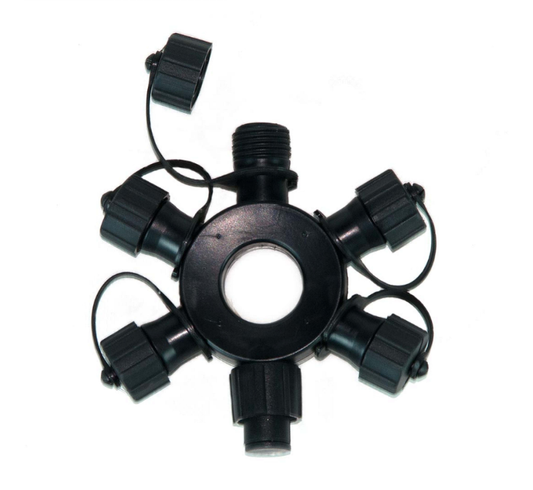 Black 5 Port Festoon Connector