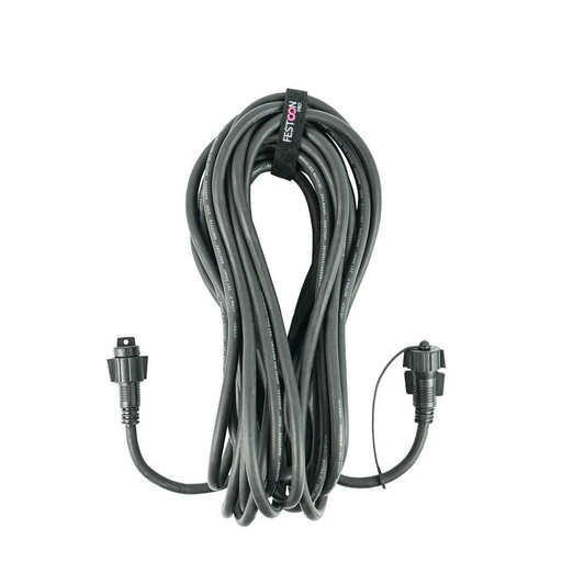 10m Festoon Pro Black Extension Lead, Connectable (Festoon Belts)