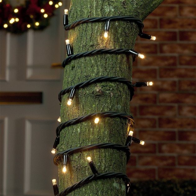 ConnectPro Outdoor LED String Lights, Connectable, Black Rubber Cable