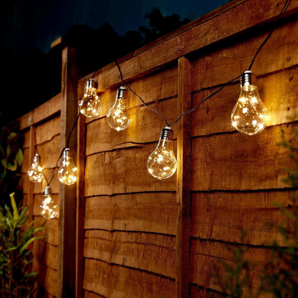 Solar Clear Bulb Festoon Lights