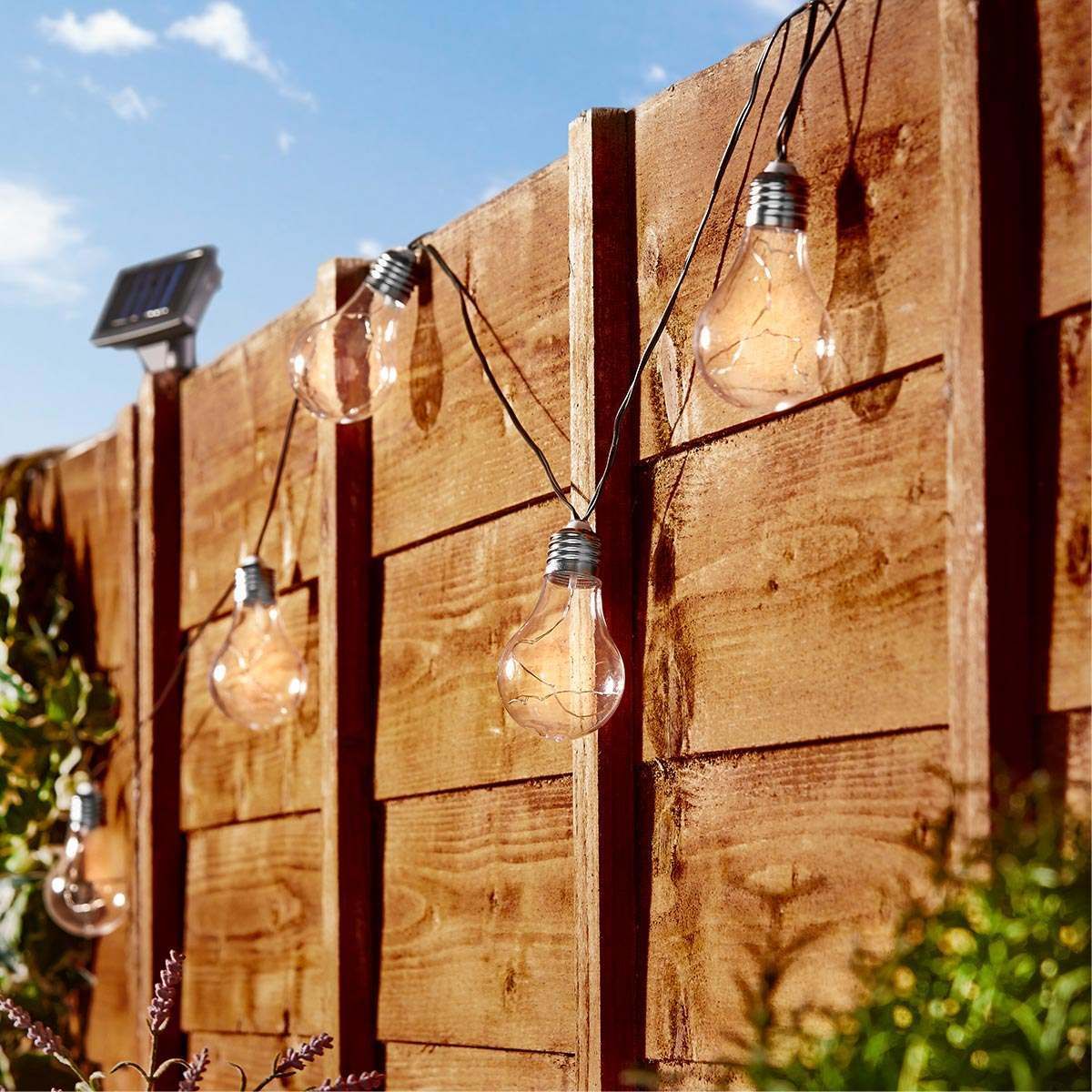 Solar Clear Bulb Festoon Lights