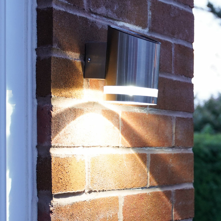 Solar Stainless Steel Welcome Wall Light